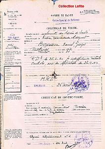 002 FAUX PAPIER 1940 D EVASION DU CAPITAINE LAFITE ALIAS BIZOUERZNE   (2)